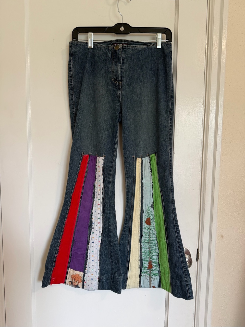 Nitro stretch Dark Wash Women’s Flared Jeans handmade jeans